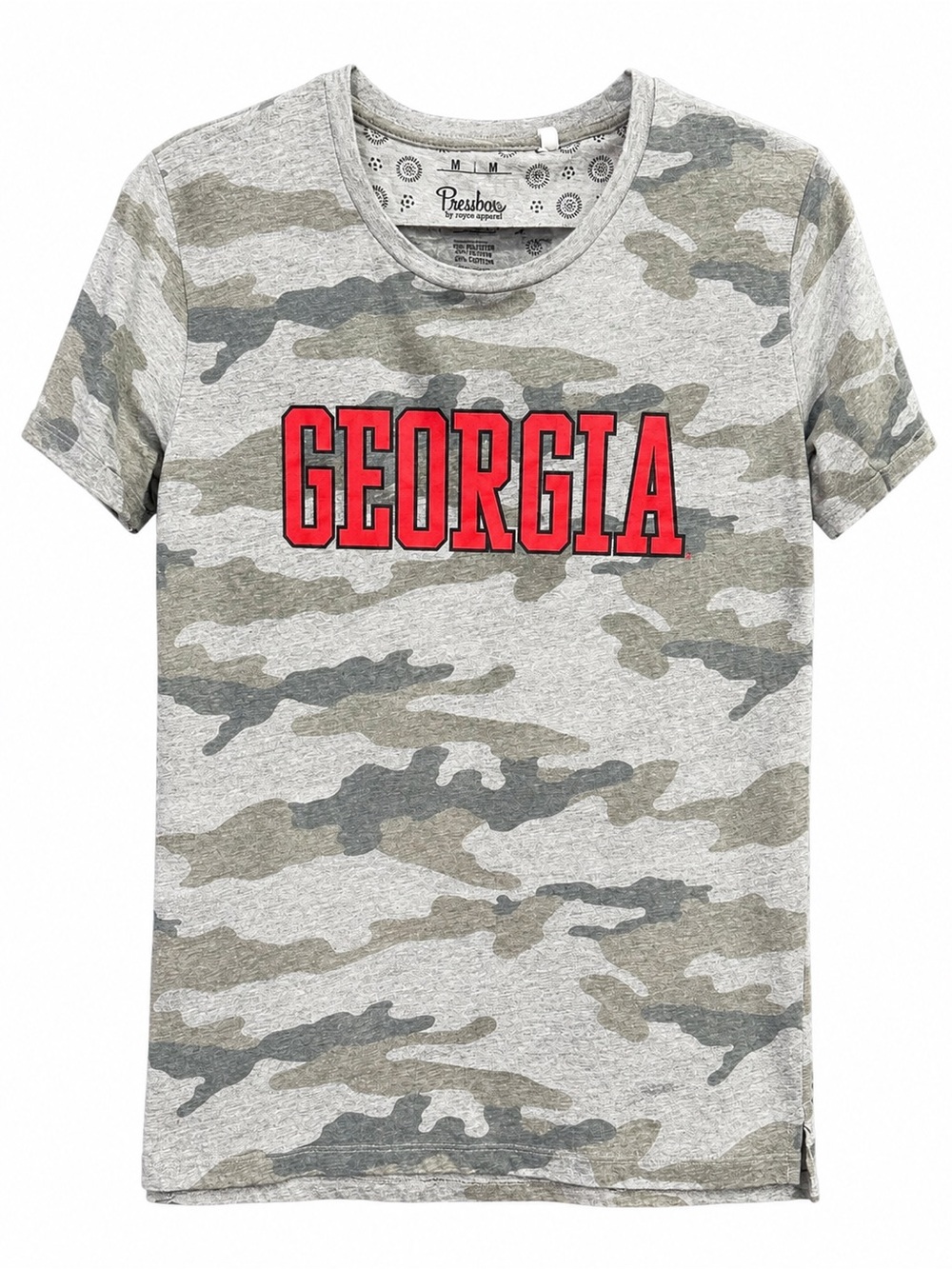 Pressbox Georgia Bulldogs Camo Graphic T-Shirt Women’s Medium UGA